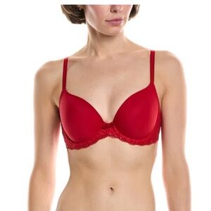 Wacoal La Femme Underwire T-Shirt Bra 34D in Equestrian red